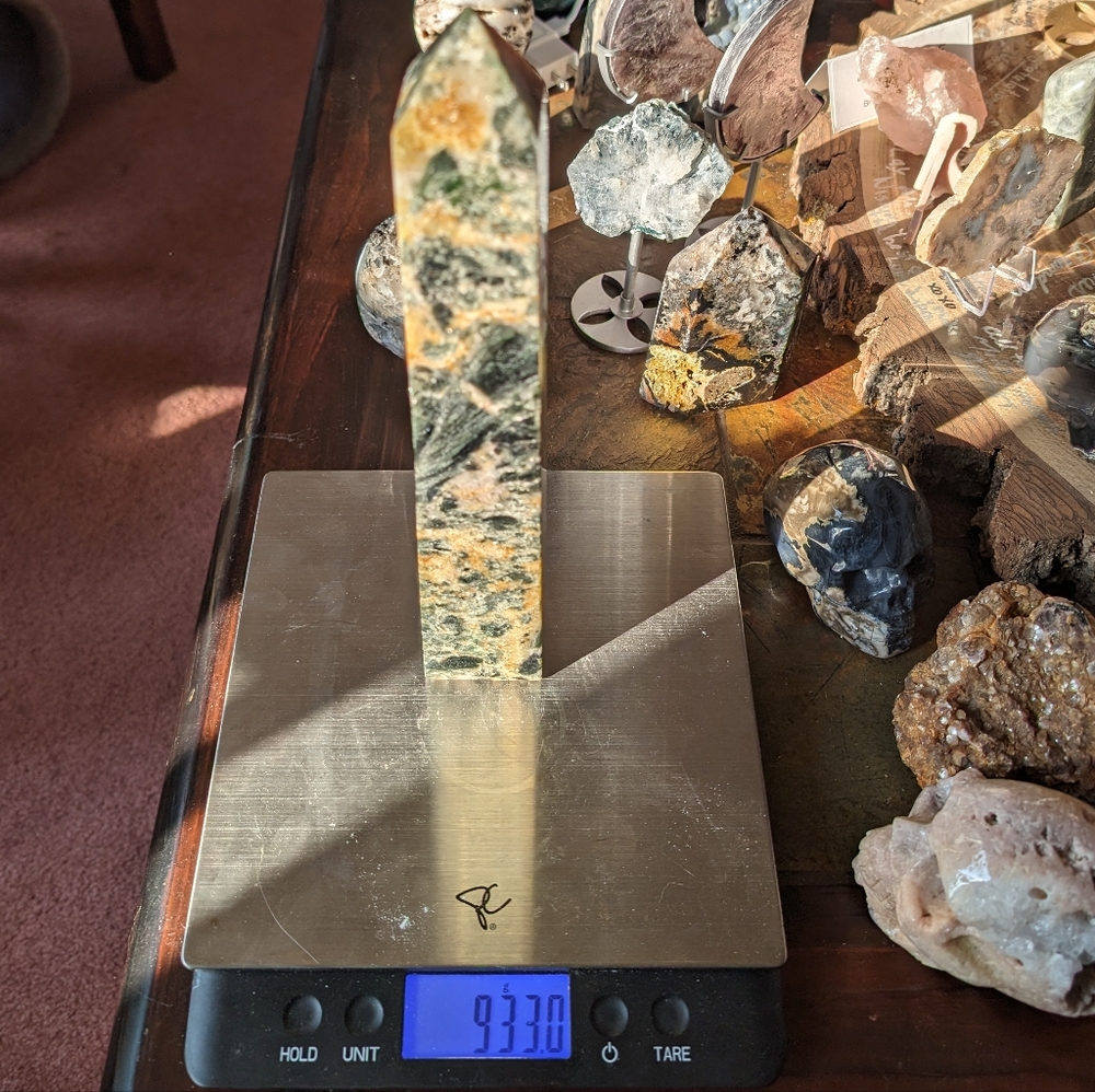 Huge Seraphinite (Angel Stone) Tower